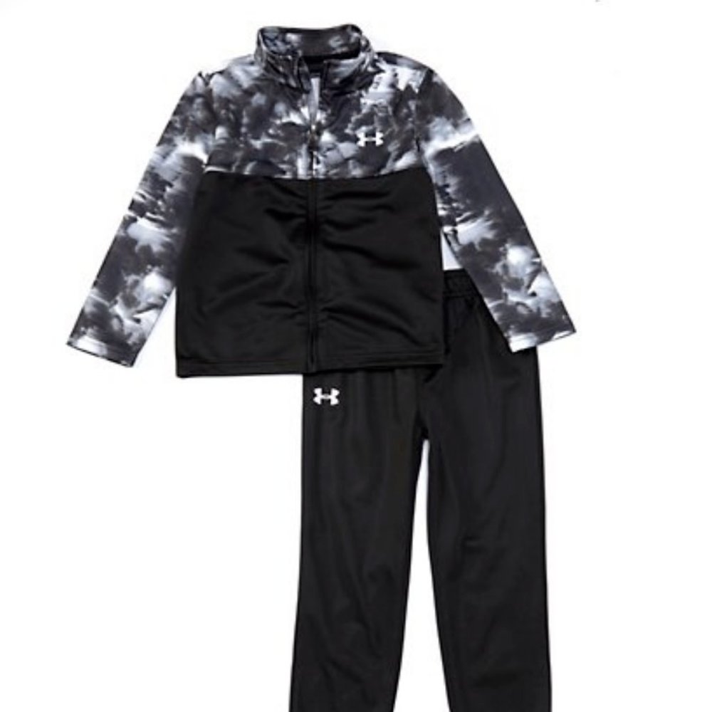 Boys Under Armour Joggers Track Pants Set Full Zip